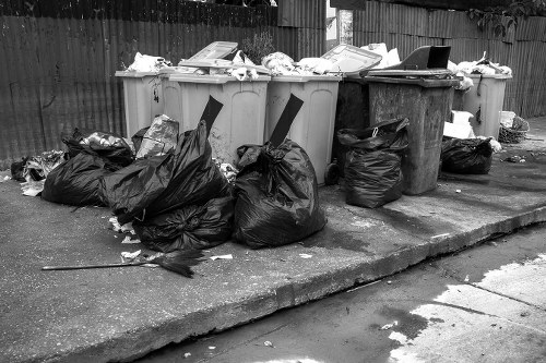 Waste collection trucks in Crouchend