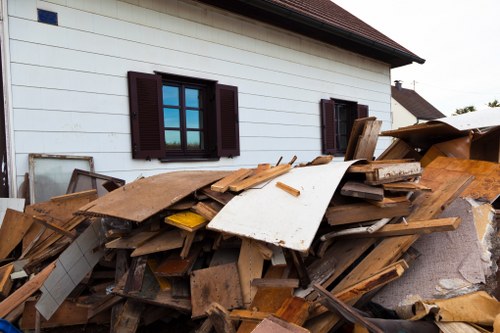 Team members performing house clearance in Crouch End